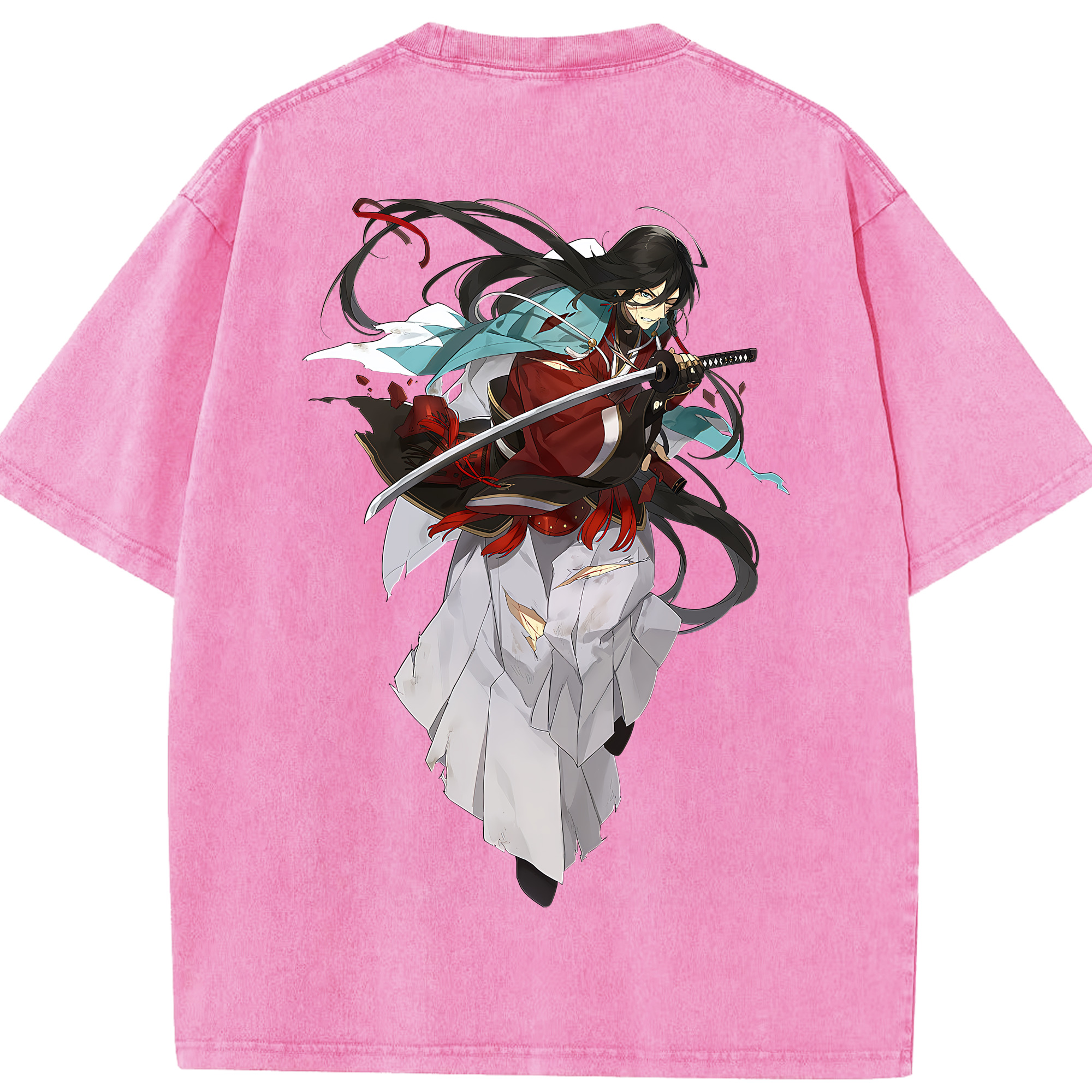 （画像用） 刀剣乱舞 Touken Ranbu 綿100% ヴィンテージ風 半袖Tシャツ（背面プリント）